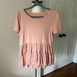 Anthropologie Mixed Media top
